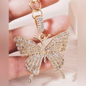 Elegant Gold Butterfly keychain